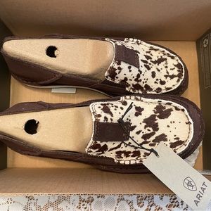 Ariat Genuine Leather Hair Cow canvas Shoes
